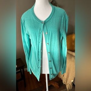 Eddie Bauer Turquoise Cardigan
